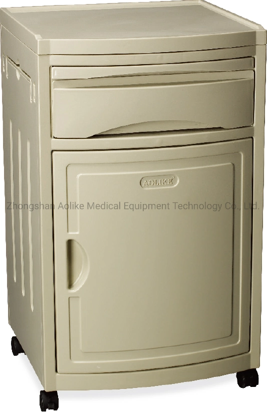 Steel Material ABS Medical Bedside Cabinet