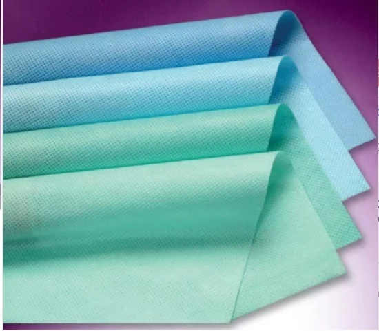 China Factory fornisce tessuto non tessuto spunlace sovrapposto parallelo per la materia prima delle salviettine umidificate
