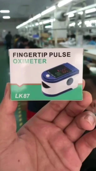 Monitoraggio dell'ossigeno nel sangue spot del magazzino di fabbrica Pulsossimetro da dito digitale OLED domestico Lk87